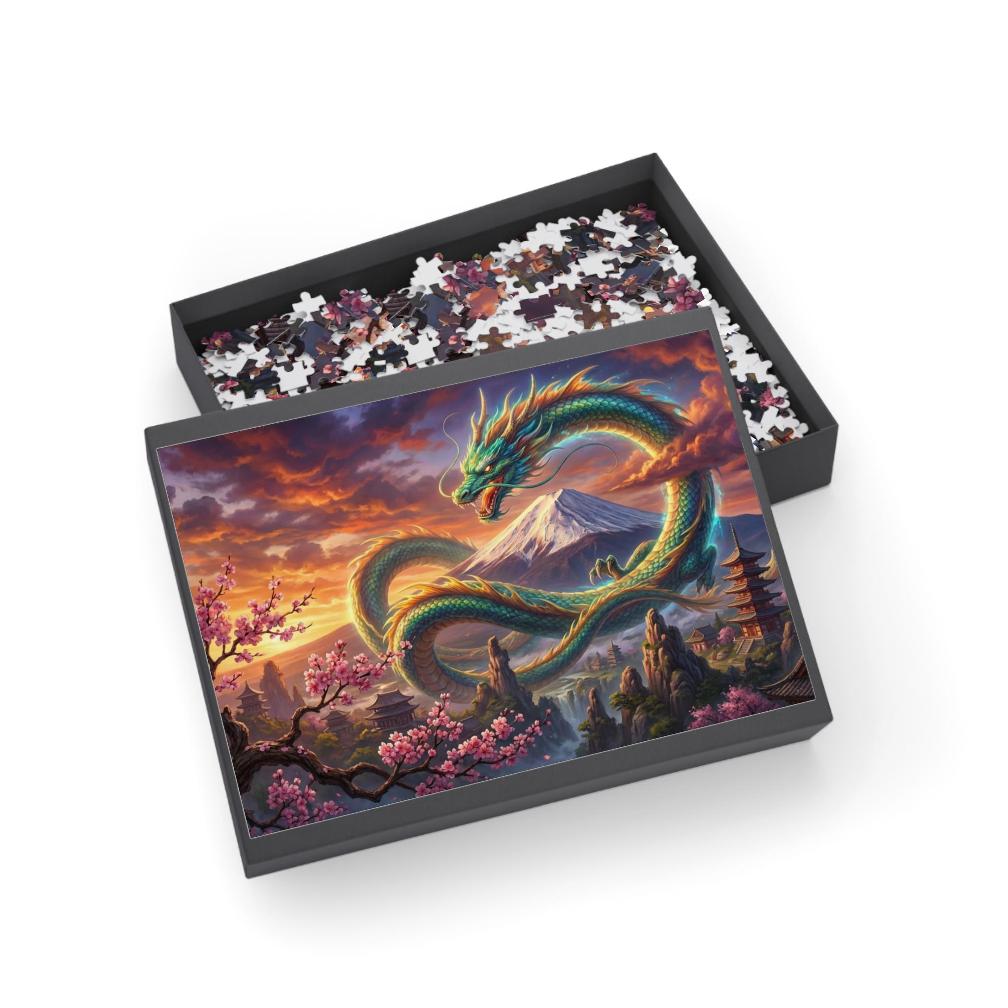 Golden Pattern Cat 1000 Piece Jigsaw Puzzle