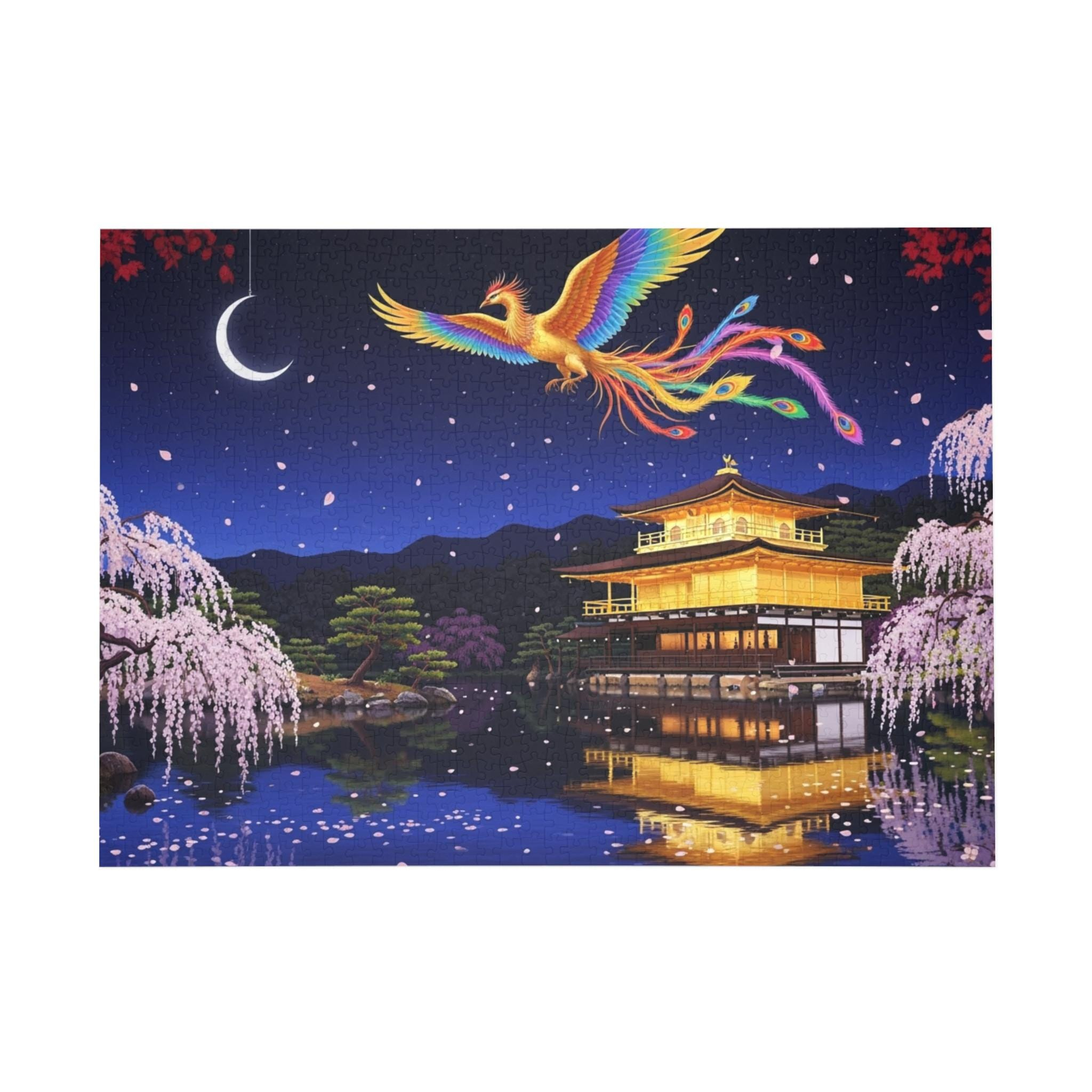 Mount Fuji Sunset Pagoda 1000 Piece Jigsaw Puzzle