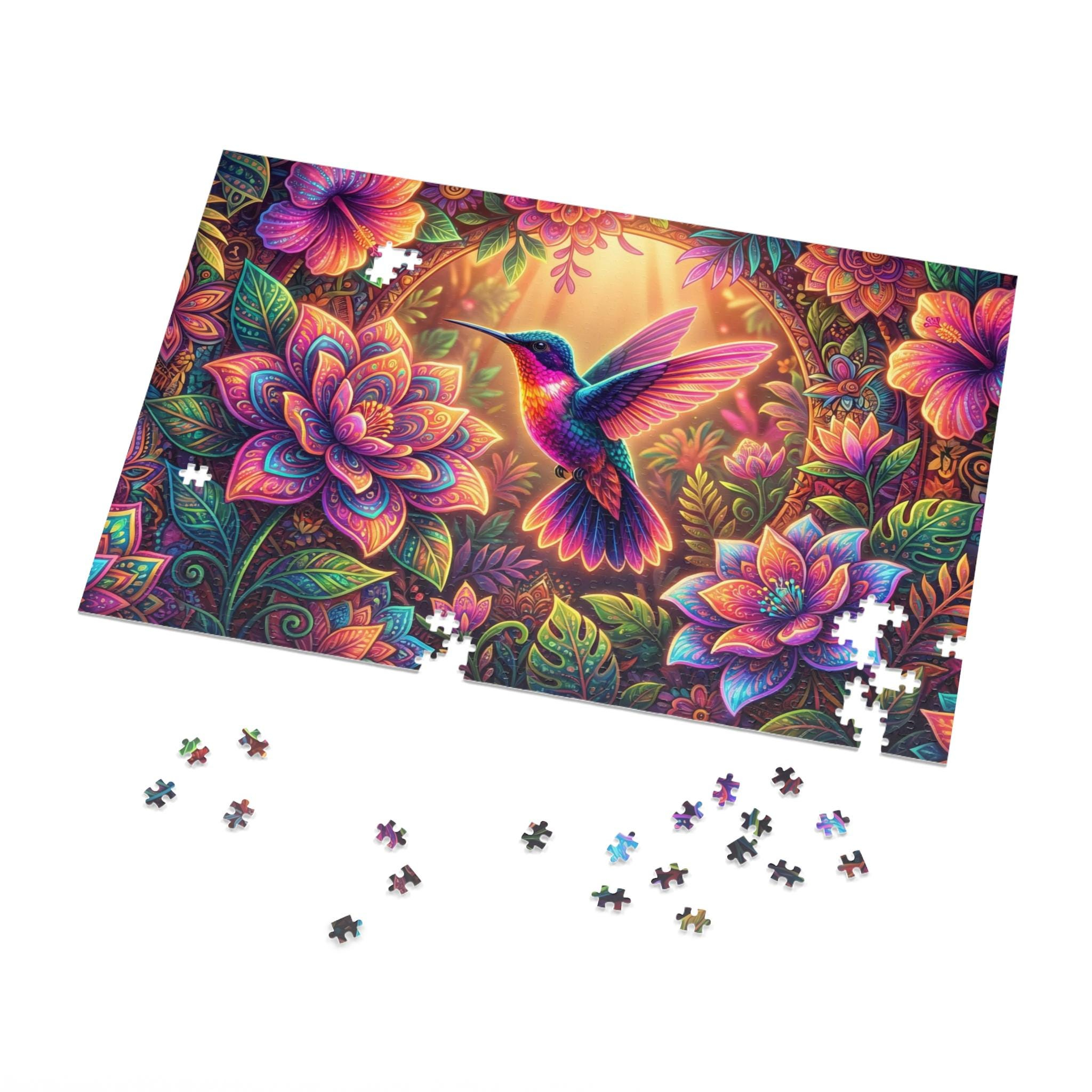 Moonlit Mount Fuji Temple 1000 Piece Jigsaw Puzzle